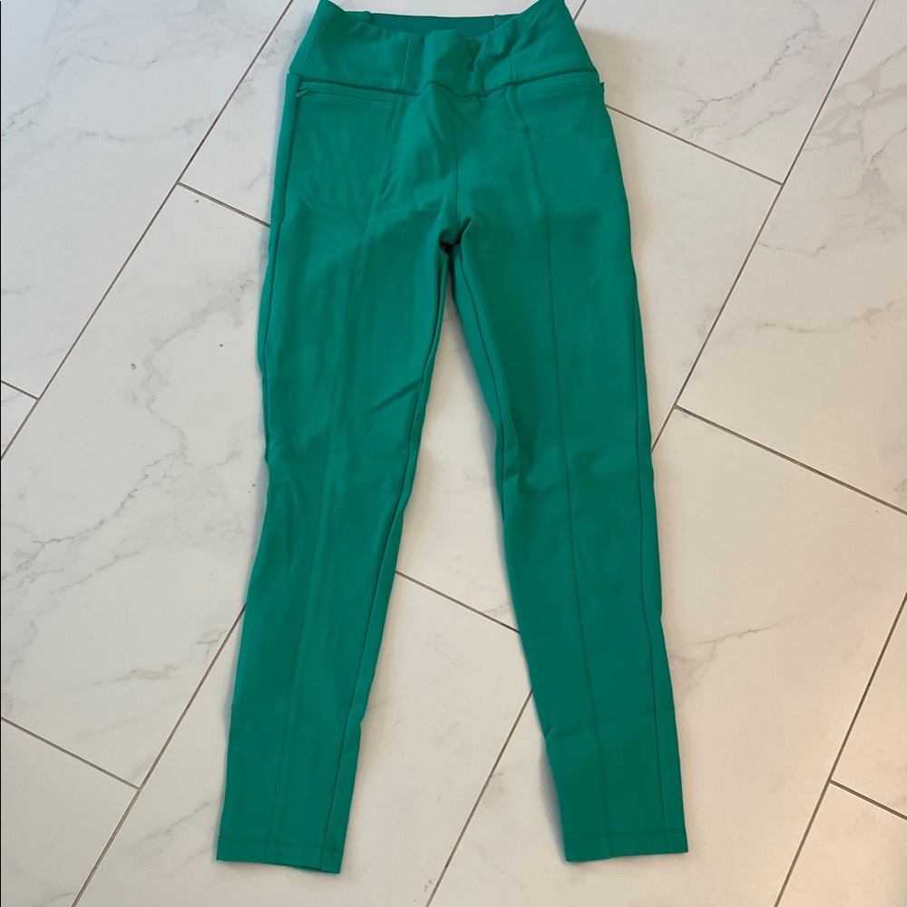 Green High-Waisted Pants Betabrand Powedown